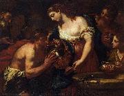 Johann Carl Loth Eliezer and Rebecca at the Well Spain oil painting artist